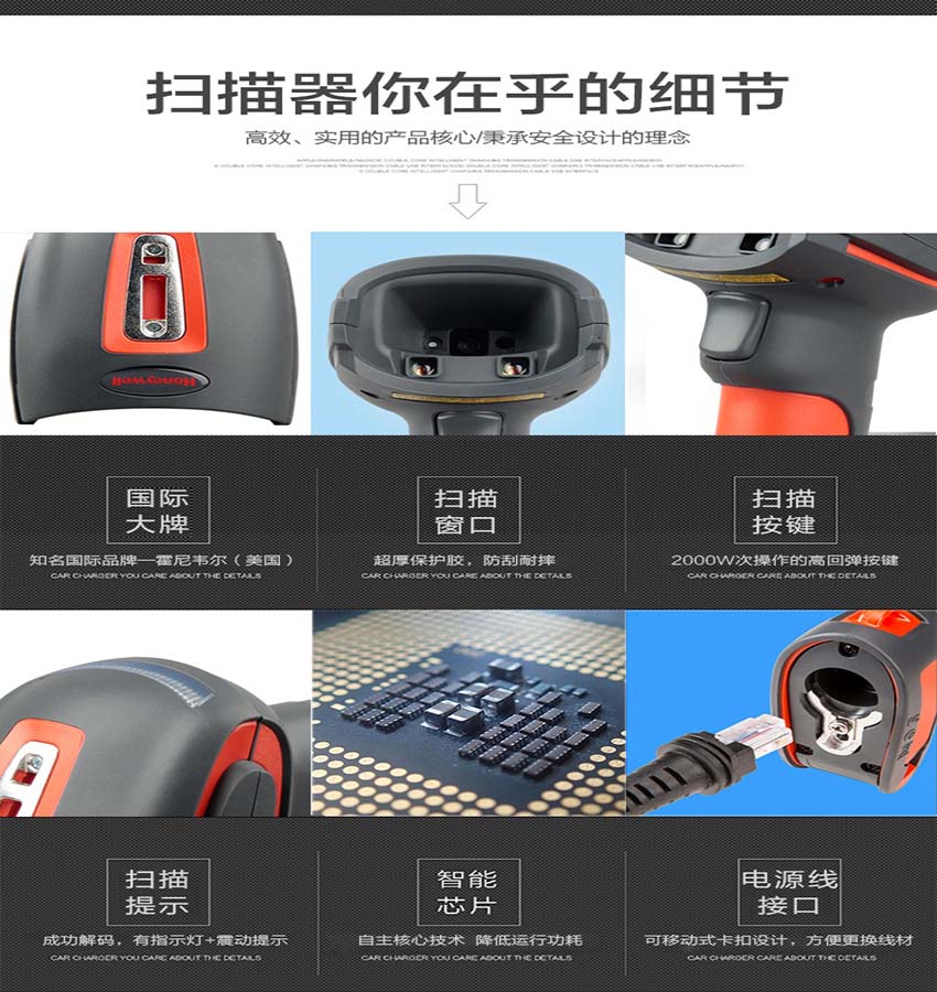 Honeywell 1910I工業級二維手持掃描器細節