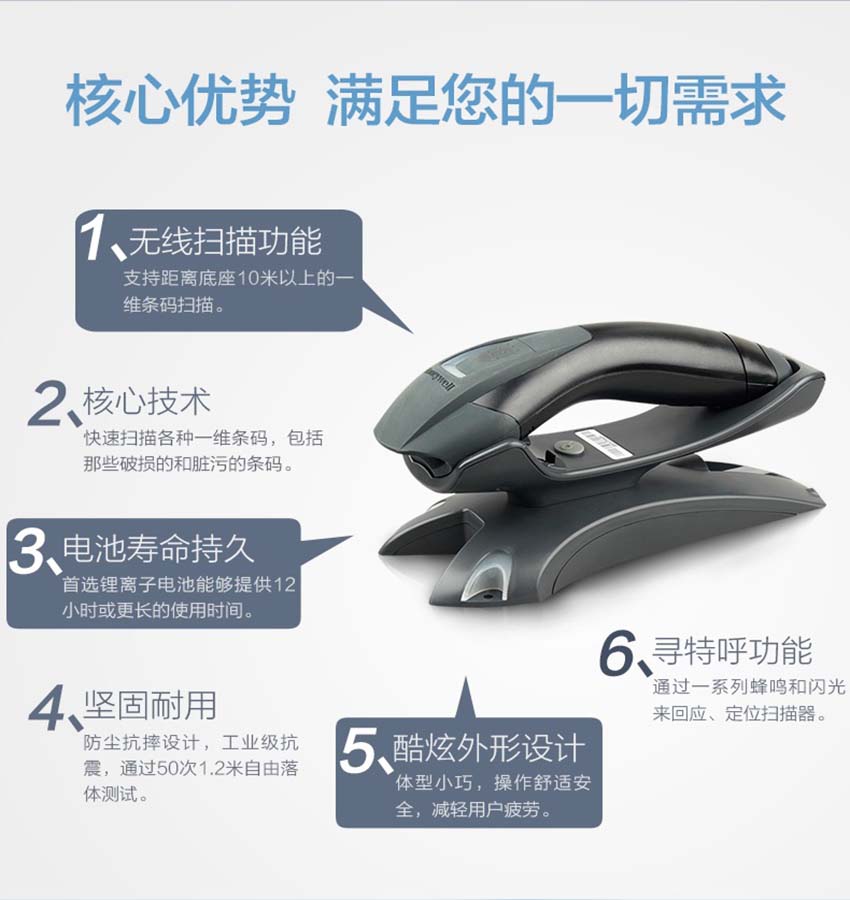 Honeywell Voyager 1202g 無線單線激光掃描器特點(diǎn)
