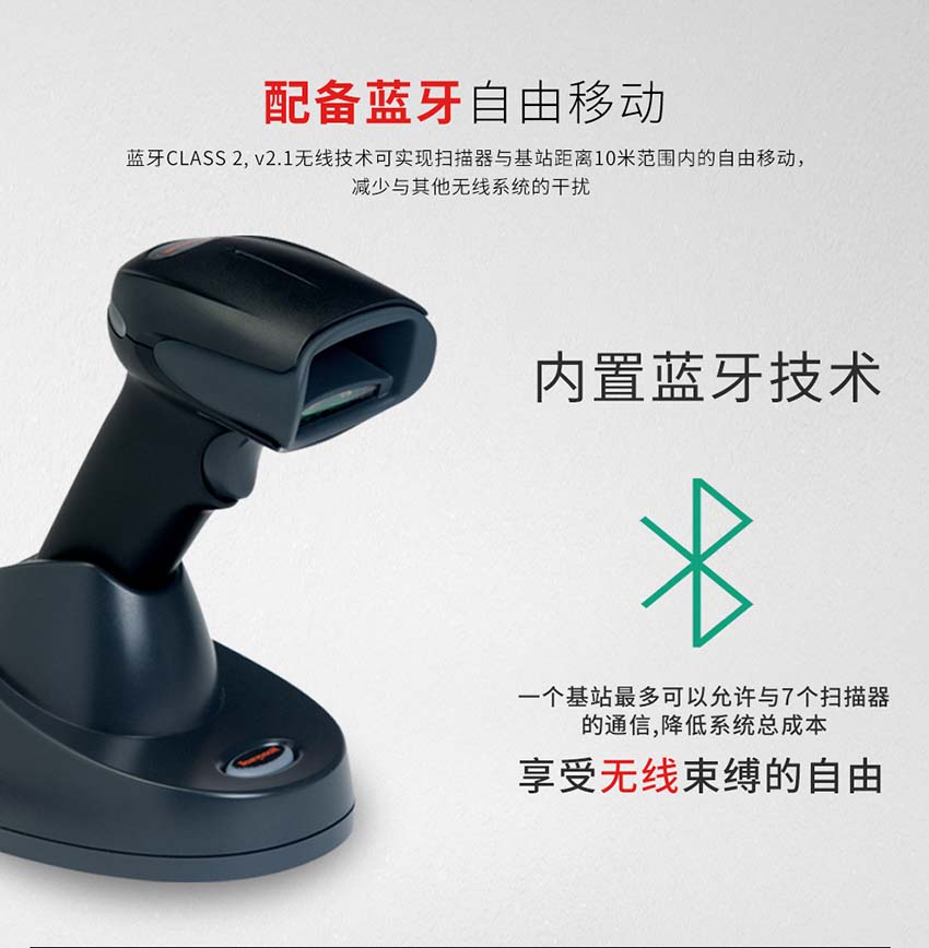 Honeywell 1902GHD二維無線影像條碼掃描器特點