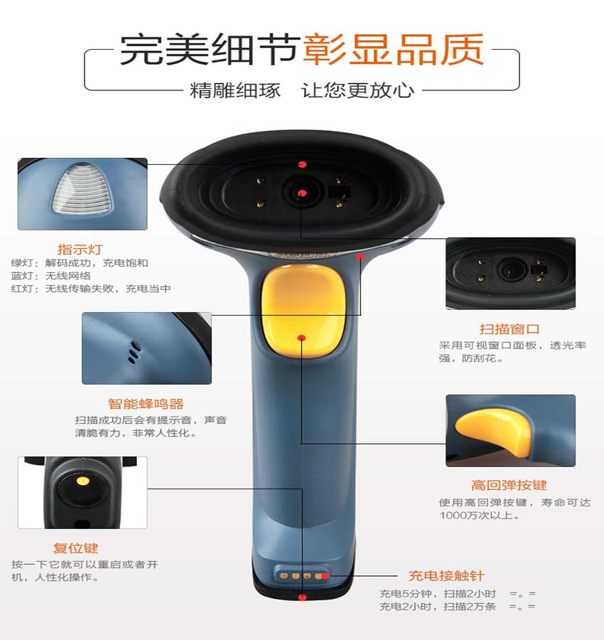 新大陸NLS-HR32二維無線條碼掃描器特點